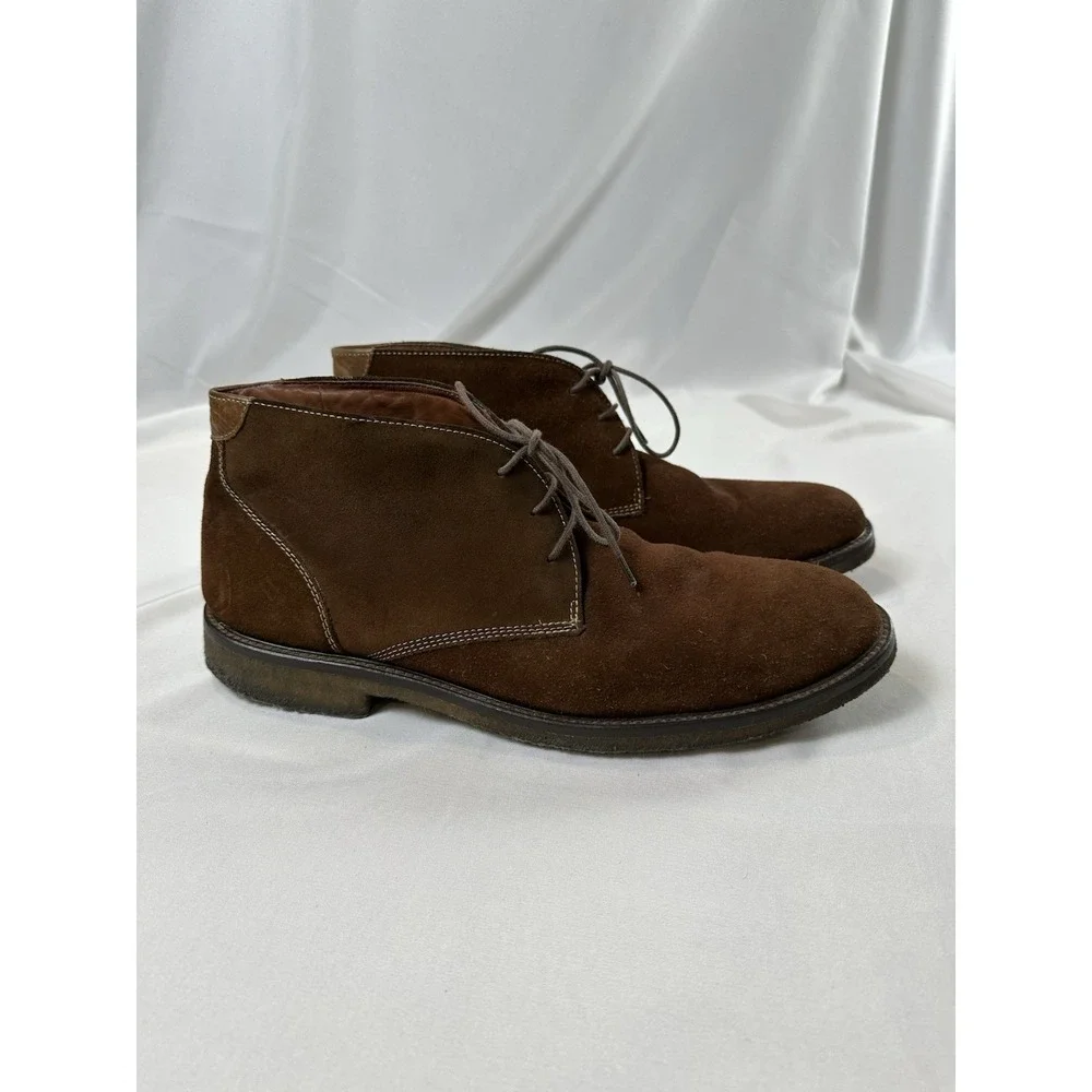 Johnston Murphy Copeland Men's Size 11.5M Shoes Brown Comfort Chukka Ankle Boots